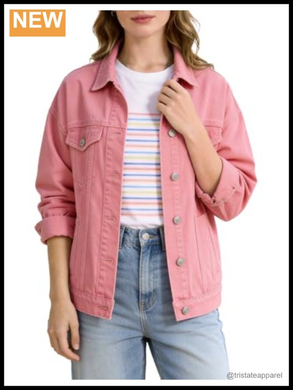 Women's Chambray Button Down Shacket Long Sleeve Cotton Blend